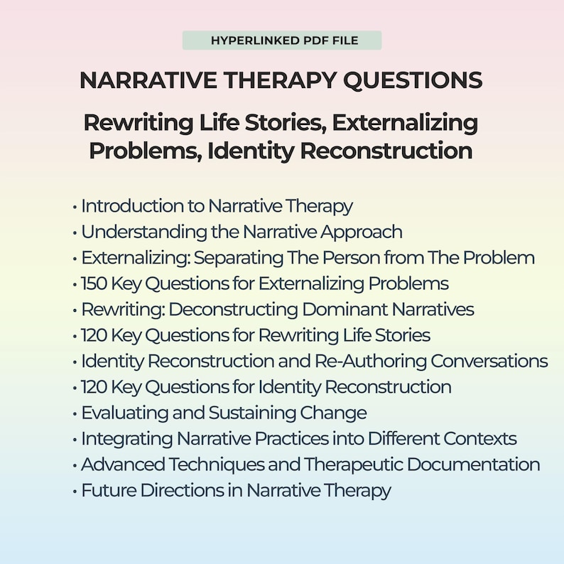 Externalising Worksheet Narrative Therapy Questions Externalizing Problems Rewriting Life ...