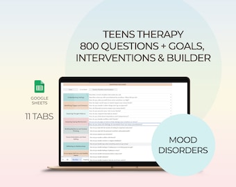 Teens Therapy Questions Interventions Goals Depression Bipolar Treatment Mood Disorder Counseling Strategies Therapy Template Mental Health