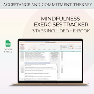 ACT Therapy Worksheets Mindfulness Journal Psychology Templates Emotional Skills Development Mindfulness-Based Practices Therapy Planning