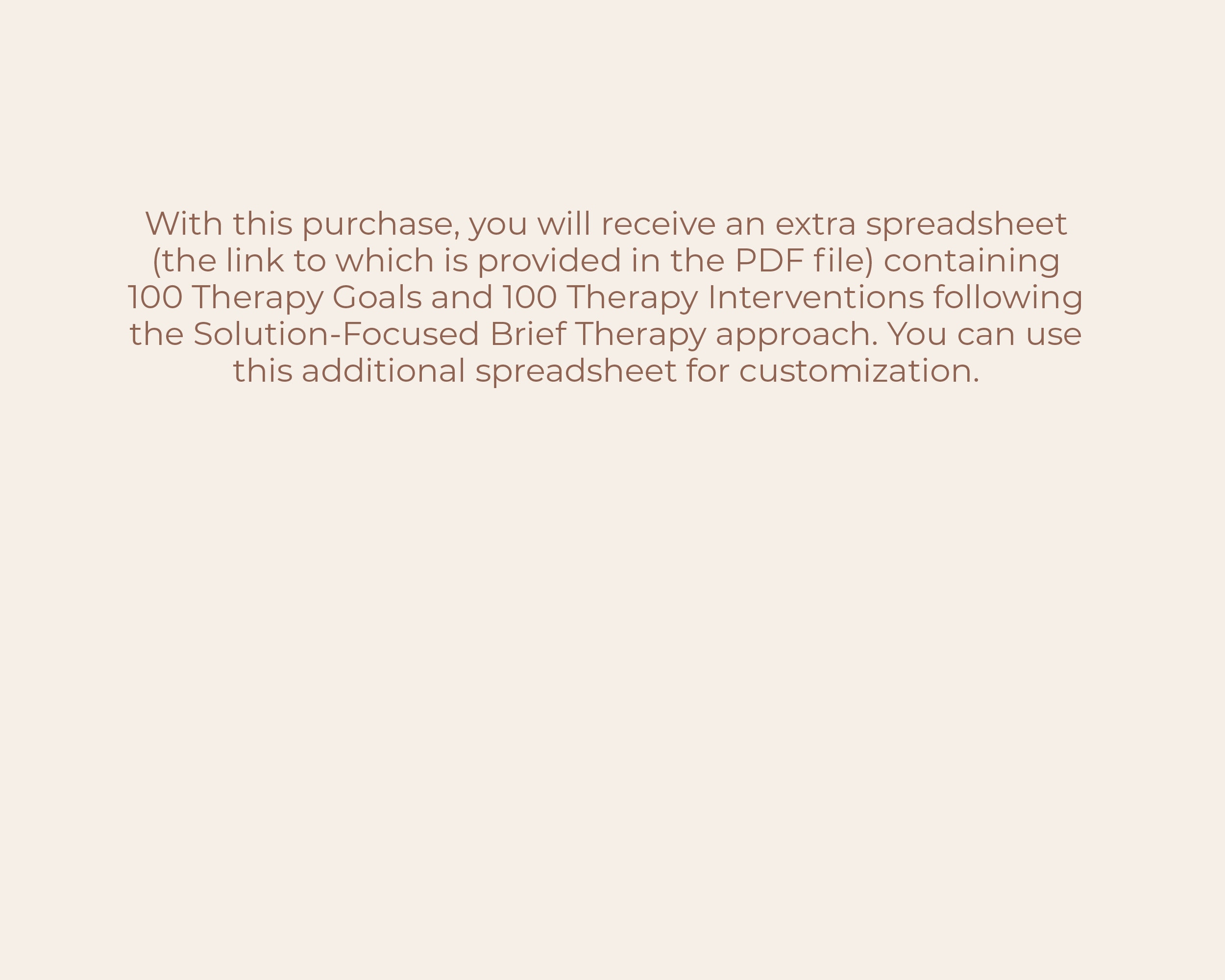 Treatment Plan Template Solution focused Brief Therapy SFBT Goals Treatment Plan Template Solution focused Brief Therapy SFBT Goals