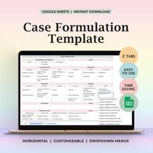 Fallkonzipierung,Psychologie-Therapyplan, Therapeuten-Vorlagen, Case-Vorlage, Therapeuten-Tool, Psychotherapeut, Psychische Gesundheitsberatung