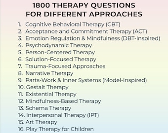 Therapy Questions, Therapy Approaches, Counselling tool, 100 Therapy Questions Therapists Ask, Therapy Worksheets, Interventions, Goals, PDF