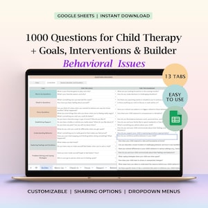 Child Therapy Interventions Goals ADHD ODD Conduct Disorder Counseling Behavioral Questions Treatment Strategies Therapy Templates Printable