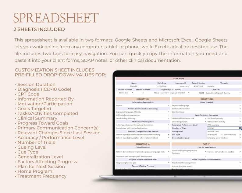 Speech Therapy SOAP Note Generator SLP Progress Documentation ...