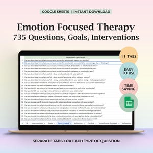 Interventions de thérapie de couple axées sur les émotions Questions émotionnelles Soutien au mariage Objectifs de counseling relationnel Outil de planification de session
