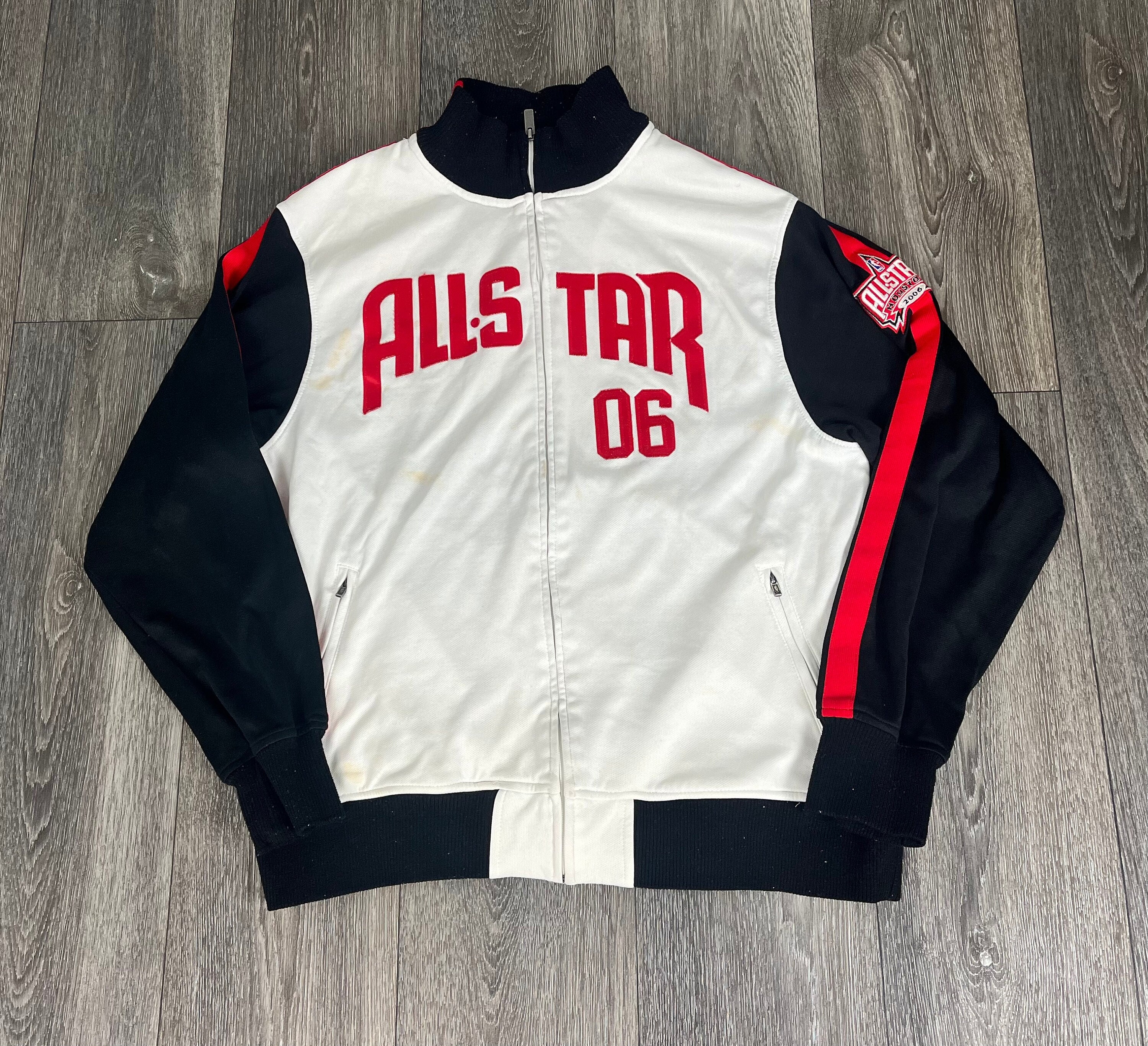 NBA Allstar 1995 Authentic Leather Basketball Allstar Weekend Jacket PRO XXL
