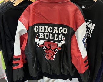 Vintage Jeff Hamilton 90s Chicago Bulls Leather Eastern Vintage Jeff Hamilton 90s Chicago Bulls Leather Eastern