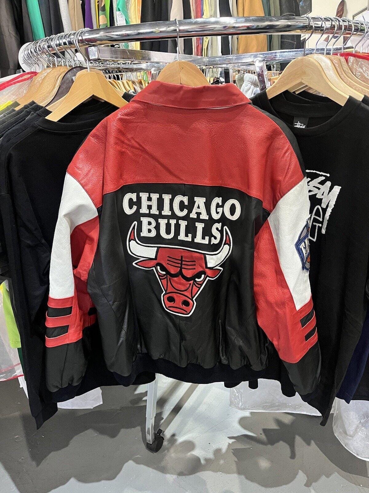 Vintage Jeff Hamilton 90s Chicago Bulls Leather Eastern Vintage Jeff Hamilton 90s Chicago Bulls Leather Eastern