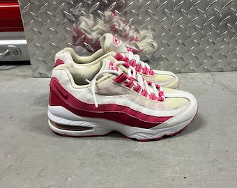 Nike Air Max 95 LE White Rose Pink 310830-100 Girl's Size 5Y Women's Size 6.5