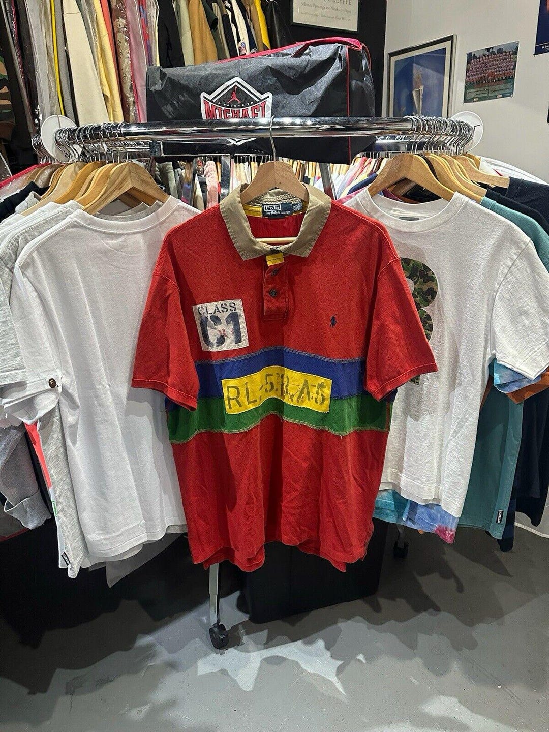 Rare Vtg Polo Ralph Lauren Class C1 Rafting Spell Out Rare Vtg Polo Ralph Lauren Class C1 Rafting Spell Out