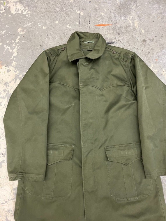 American Vintage 80s Army Military Green Canvas P… - image 1