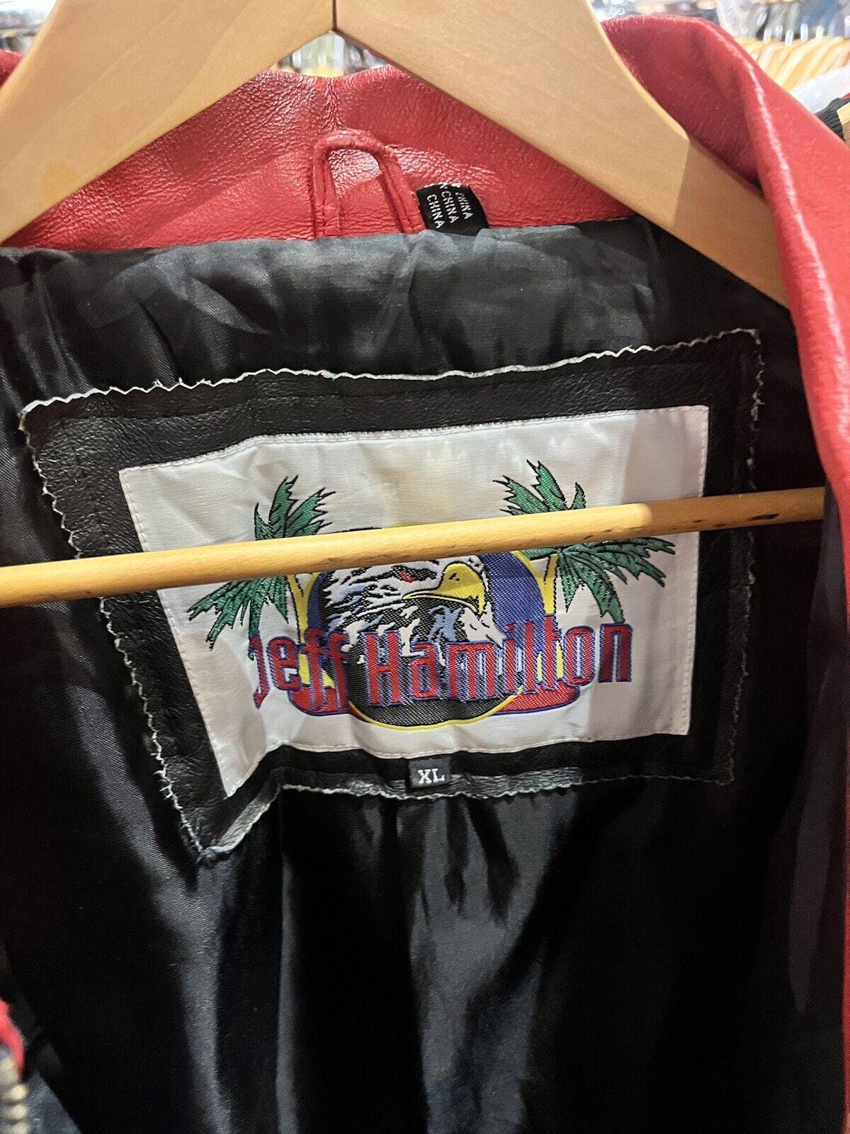 Vintage Jeff Hamilton 90s Chicago Bulls Leather Eastern Vintage Jeff Hamilton 90s Chicago Bulls Leather Eastern