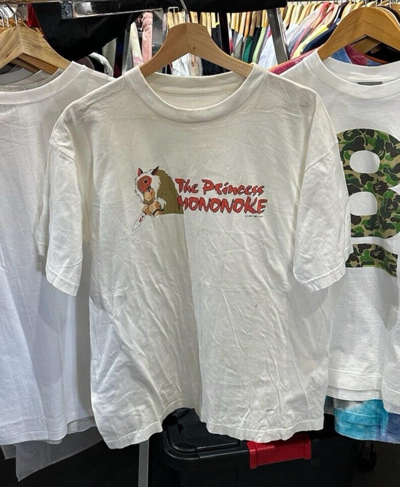 ヴィンテージ 1997 もののけ姫 アニメ プロモーション Tシャツ 
