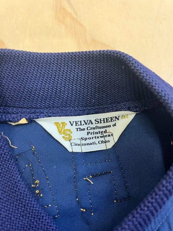 Velva Sheen Vintage 80s East Haven Post 89 Blue B… - image 5