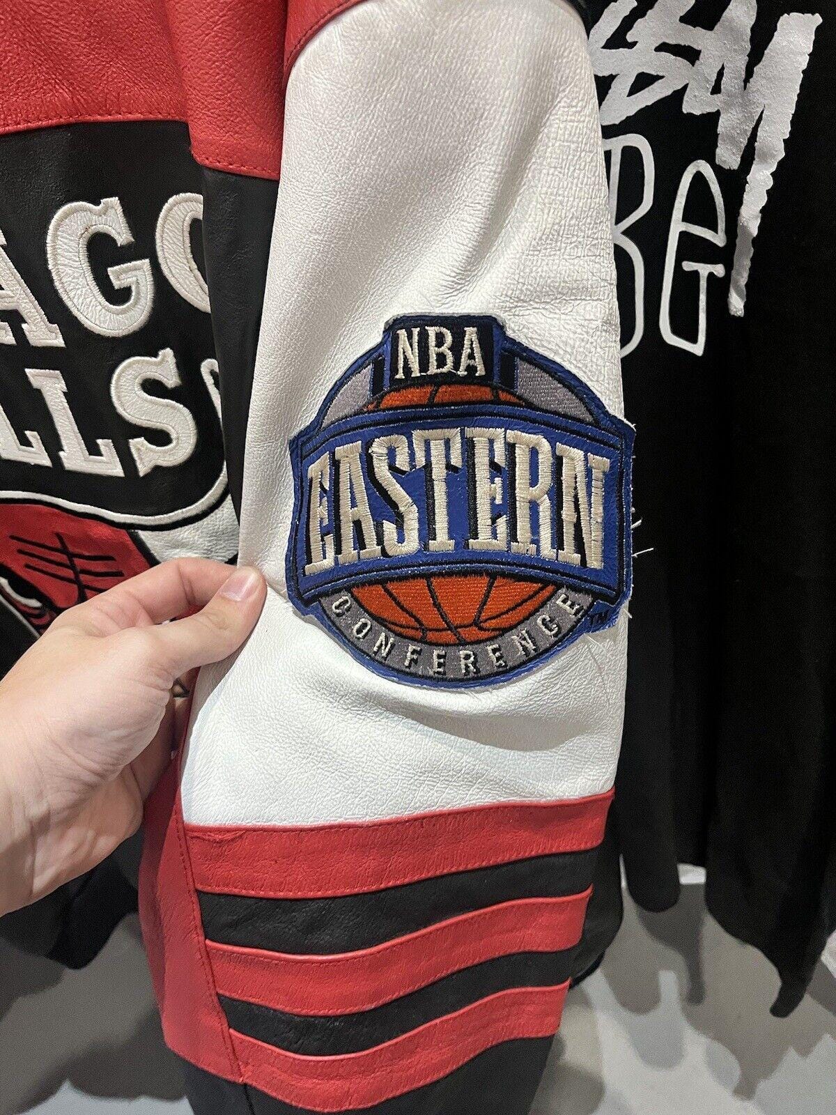 Vintage Jeff Hamilton 90s Chicago Bulls Leather Eastern Vintage Jeff Hamilton 90s Chicago Bulls Leather Eastern