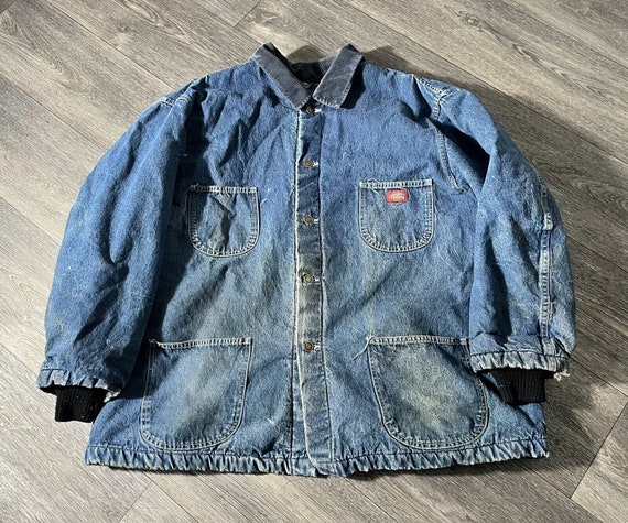 Dickies denim blanket lined chore coat cheap