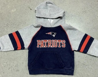 Vintage NFL Team Apparel New England Patriots Arch Logo Hoodie Size 3T