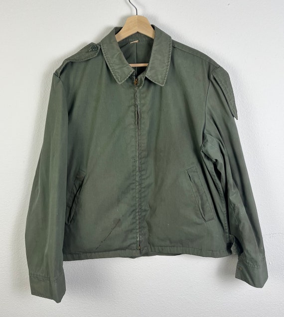 Vintage 1960S AG-274 Military Green Water Repelle… - image 1
