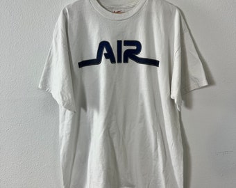 NikeVintage 90s Air Spell Out White Air Max T-Shirt Double Sided Size XL