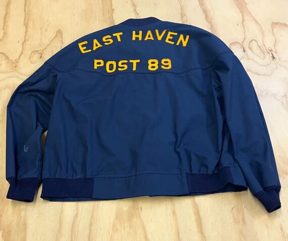 Velva Sheen Vintage 80s East Haven Post 89 Blue B… - image 1