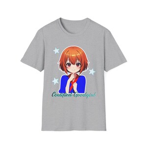 Certified Goodgirl | Anime Schoolgirl Illustration T-Shirt | Cute & Slightly Edgy Character Print image 5