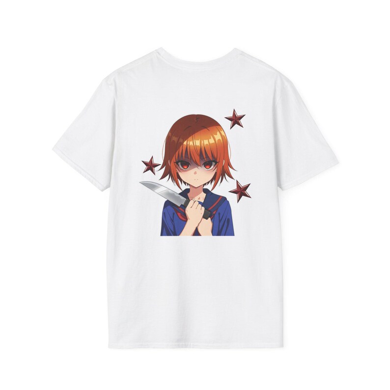 Certified Goodgirl | Anime Schoolgirl Illustration T-Shirt | Cute & Slightly Edgy Character Print image 3