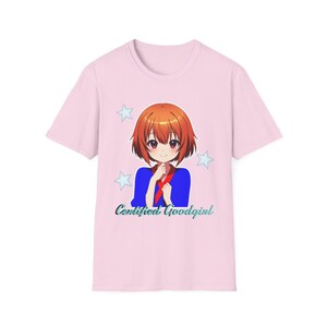 Certified Goodgirl | Anime Schoolgirl Illustration T-Shirt | Cute & Slightly Edgy Character Print image 13