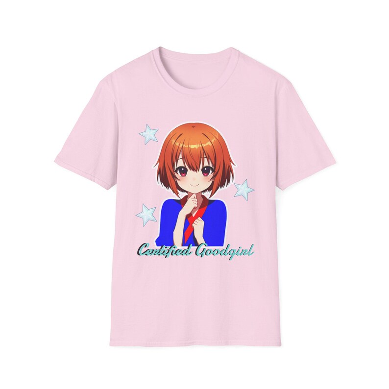 Certified Goodgirl | Anime Schoolgirl Illustration T-Shirt | Cute & Slightly Edgy Character Print image 13