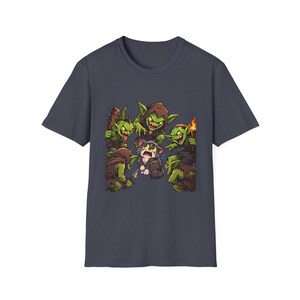 Cat Surrounded By Goblins T-Shirt | Funny Fantasy Gaming Tee | Goblin Raid immagine 8