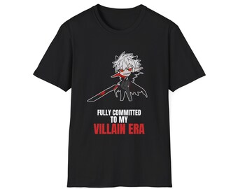 Dark Anime Swordsman T-Shirt | Edgy Demon Boy Character Tee | Villain Era Graphic
