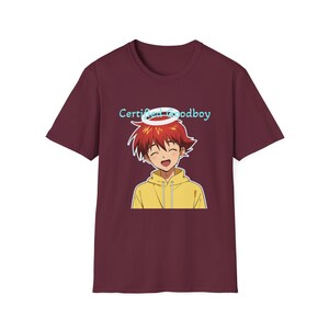 T-shirt anime « Garçon sage certifié / Garçon rebelle secret » — T-shirt à l'effigie d'un personnage mignon ou rebelle image 3