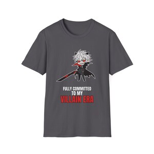 Dark Anime Swordsman T-Shirt | Edgy Demon Boy Character Tee | Villain Era Graphic afbeelding 4