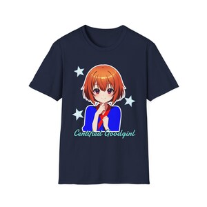 Certified Goodgirl | Anime Schoolgirl Illustration T-Shirt | Cute & Slightly Edgy Character Print image 11