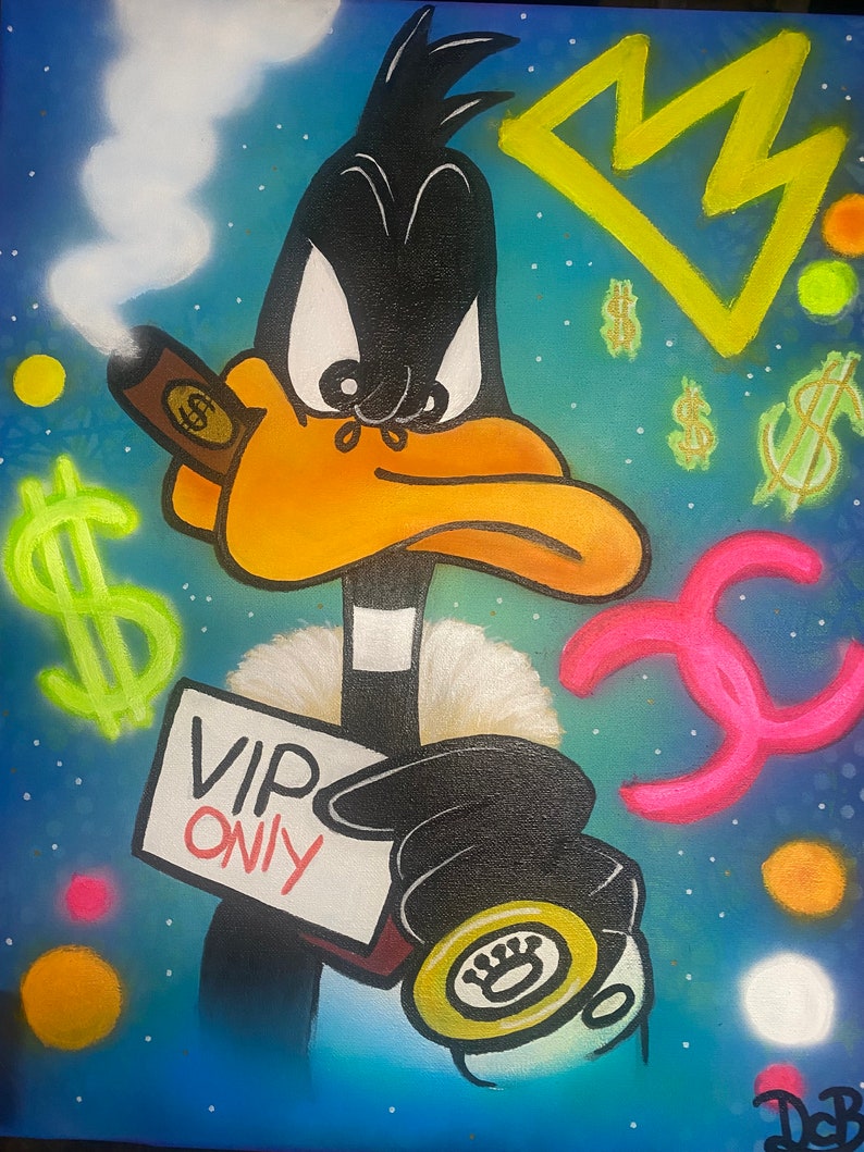 Daffy Duck Pop Art Painting - Etsy Canada