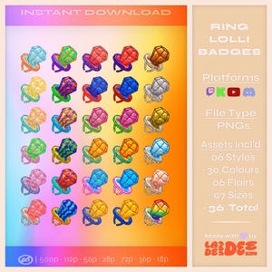 Ring Lolli Pop Sub Badges: KICK, Twitch, YouTube & More