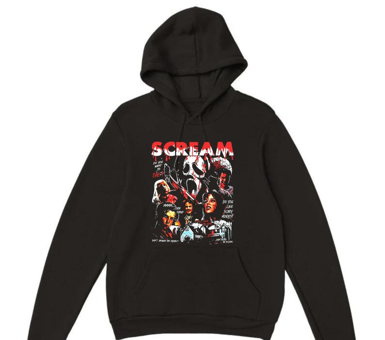 Ghostface Scream Movie Vintage Tshirt, Horror Movie Tshirt, Gift for