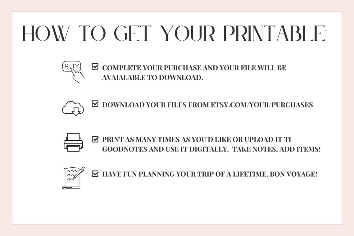 Europe Packing List Printable Printable Packing List for Europe ...