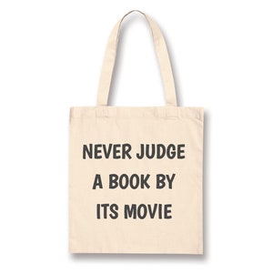 Never Judge a Book By Its Movie Tote