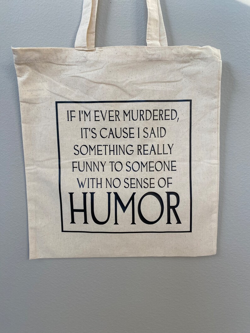 Sense of Humor Tote Bag - Etsy