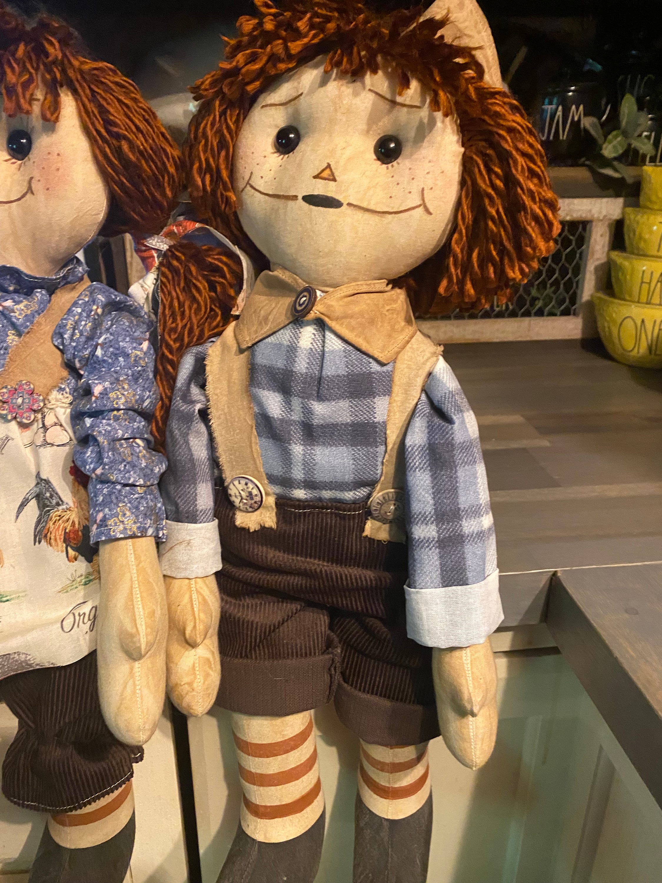 Annie and Andie Primitive Rag Dolls - Etsy