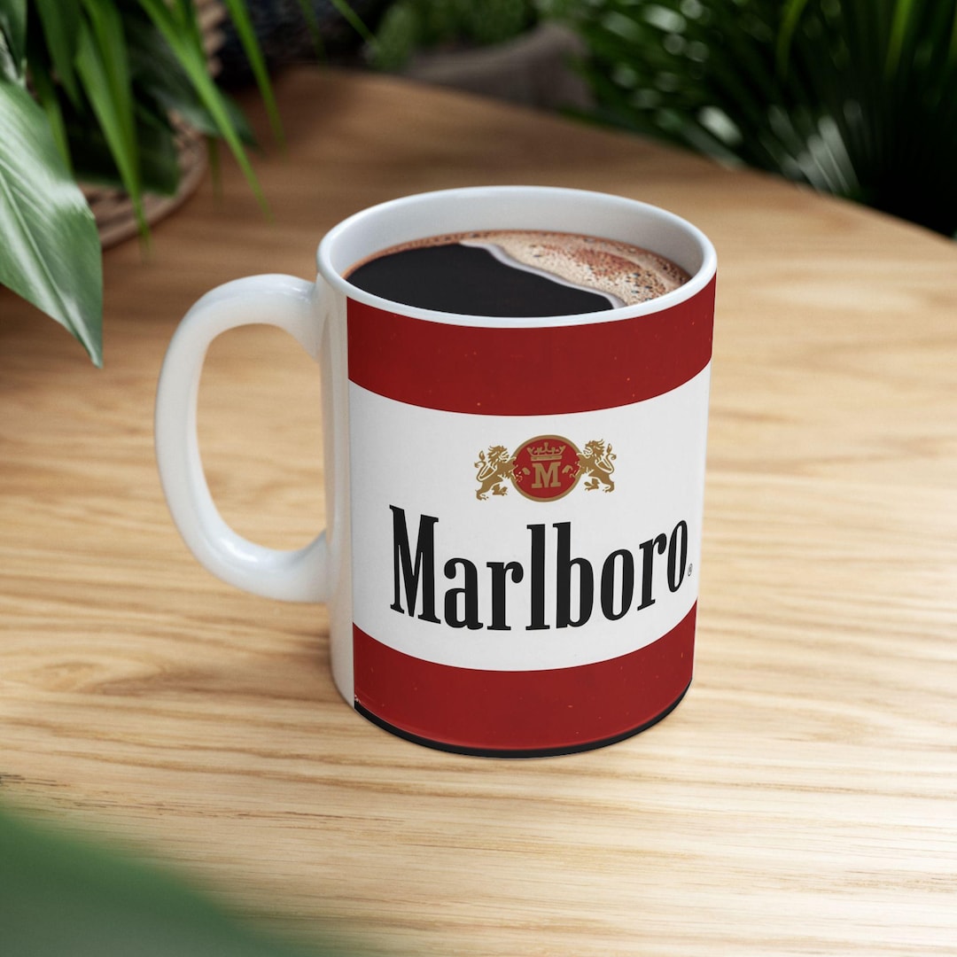 Marlboro Coffee Mug, Vintage Mug, Collector's Mug, Smokers Gift