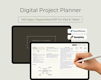 Digital Project Planner: GoodNotes & Notability Compatible (PDF)