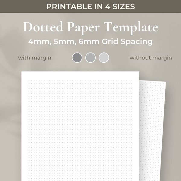 Printable Letter Size Dot Grid Etsy Printable Letter Size Dot Grid Etsy