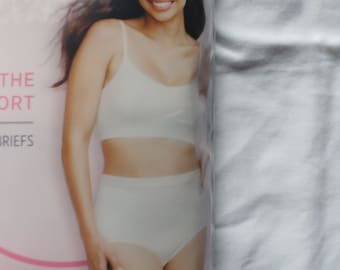 Vintage Women's Underwear Elance Breathe Comfort Briefs - 3 Pack - Large (7)