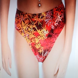 Bas de bikini taille haute vintage pour femmes - Grand
