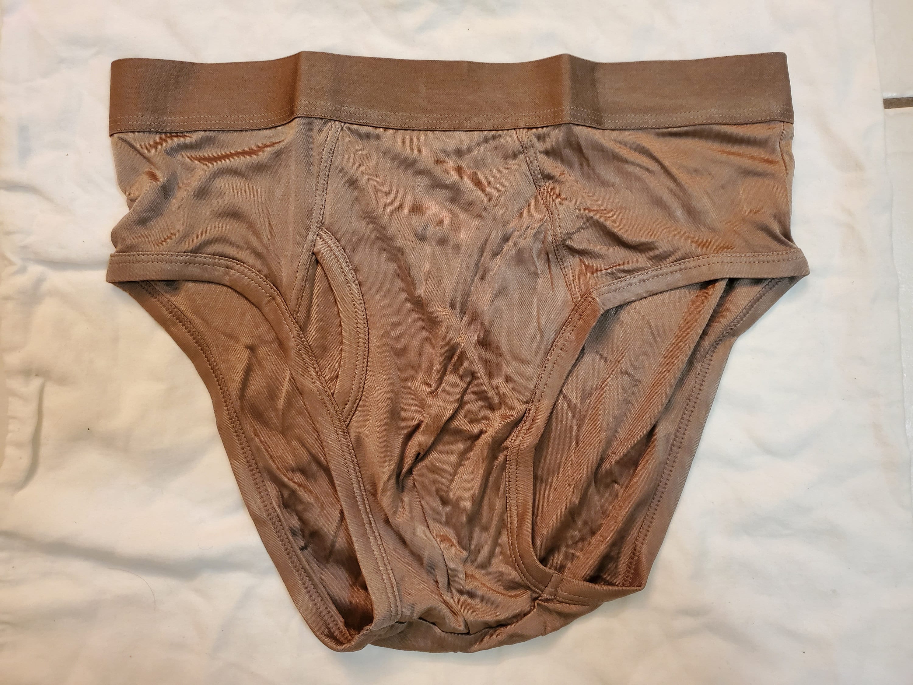 100 Pure Silk Men's Underwear Briefs With Fly 2 Pack Etsy