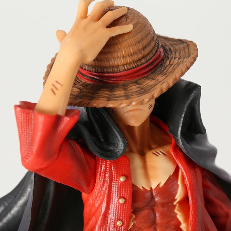 Buy New 24cm Wano Black Coat Luffy Figure One Piece Anime Online in