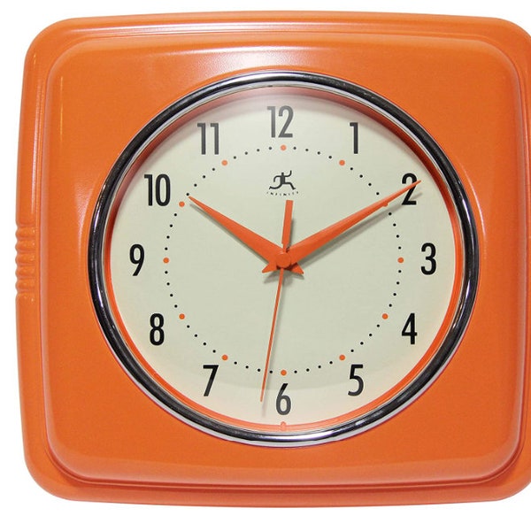 Retro Rectangular Clock - Etsy