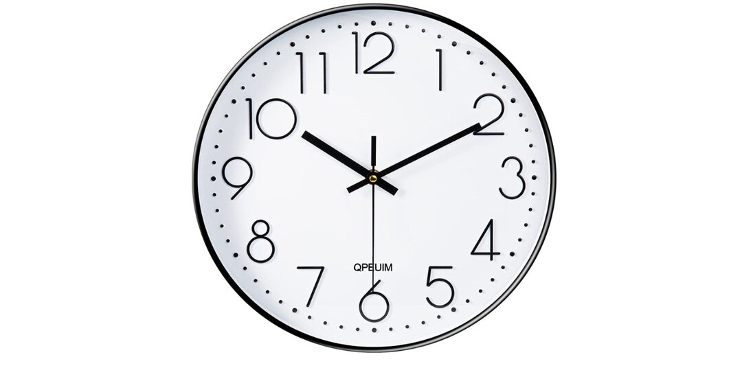 Wall Clock 12 Inch Wall Clocks Battery Operated Large Wall Etsy