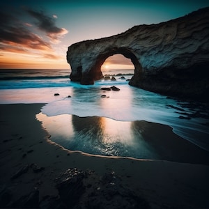 Natural Bridges Santa Cruz Sunset